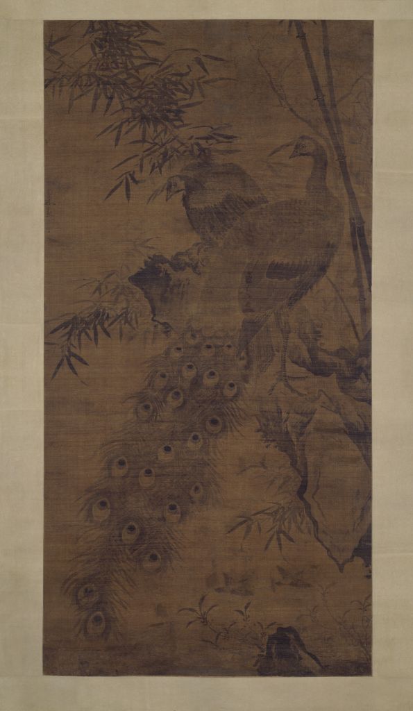 图片[1]-Lin Liang Peacock Map Axis-China Archive